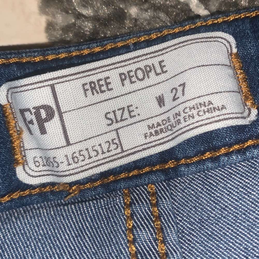 brand new free people flare stretchy jeans